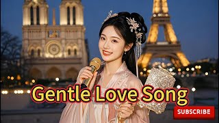 Enchanting Hanfu Beauty in Paris Sings a Romantic Chinese Love Song under Mid-Autumn Moon 🌙✨