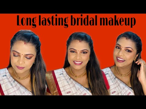 Bridal makeup tutorial in Tamil/ Bridal makeup/ bridesmaids makeup tutorial/ long lasting makeup