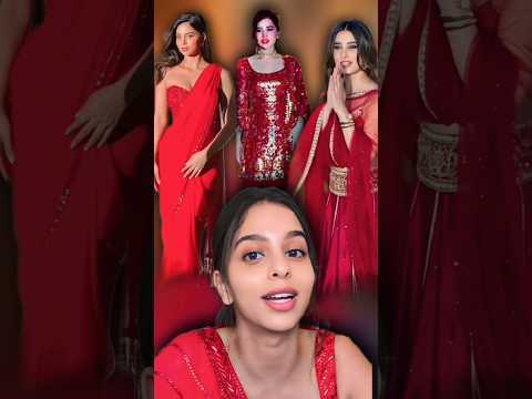 Suhana Khan, Rasha,Urfi Javed in red dress on Deepavali 🎇#shorts#trending