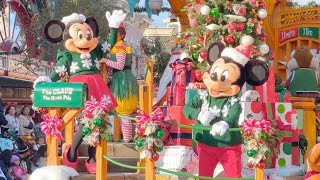 FULL Christmas Fantasy Parade 2024 at Disneyland During the Holidays! - Wide Angle, Best View!