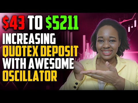 Binary Options trading strategy for beginners $43 to $5211 | Awesome oscillator indicator