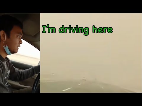 Driving around - Sandstorm at malakas na ulan while driving- Balik  na kami sa RIYADH