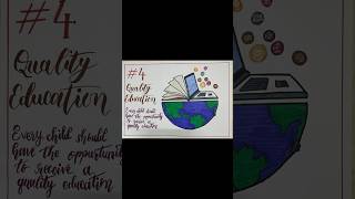 Poster making UN Sustainable Development Goals | SDG 4 Quality Education #youtubeshorts