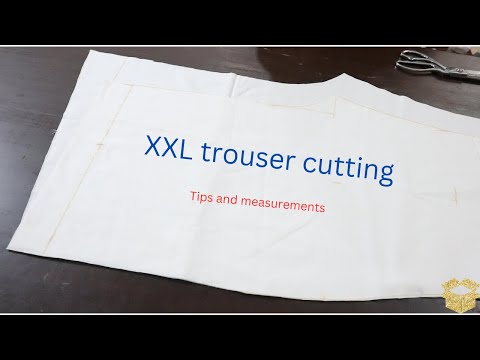 xxl size trouser cutting  || doubleX trouser ki cutting ka tarika