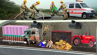 Underground Tunnel Rescue Road Accident Thief Escape Hindi Kahani Hindi Moral Stories Comedy Video