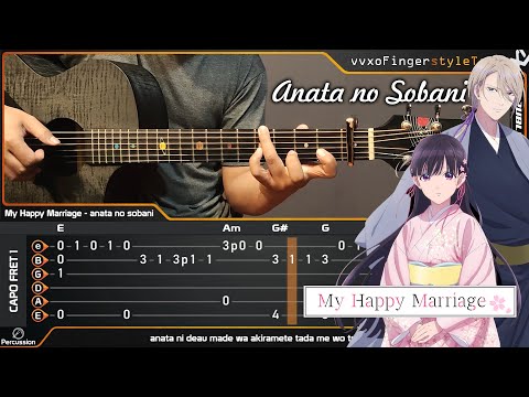 My Happy Marriage OP - Anata no Sobani 貴方の側に by Riria - Acoustic (Fingerstyle Guitar Cover) 🎼TABS