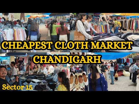 Cheapest Cloth Market Sec 15 चंडीगढ़ | 🤗 सर्दी का सस्ता कपड़ा बाज़ार | Famous Street मार्केट | Af