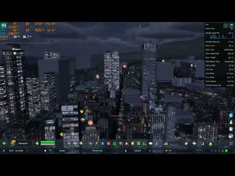 Cities Skyline II - RX 7900 XTX - 4k Performance Test Dec 2024 - AFMF2 - R7 7800X3D