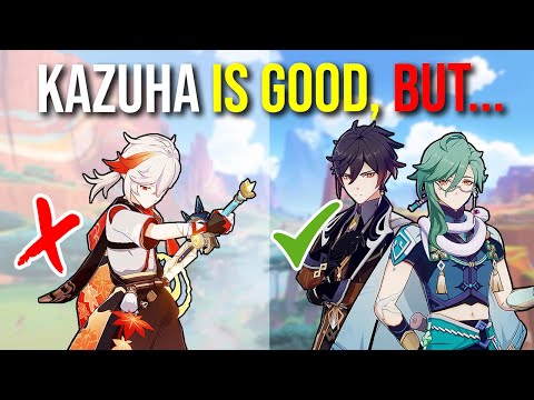 Kazuha is good, but I wouldn't use him on every team. | Genshin Impact