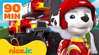 PAW Patrol Rescue Wheels Adventures! #2 w/ Marshall 🚗 90 Minutes | Nick Jr.