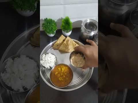 Delicious Simple #thali #desi #shorts #trending #youtubeshorts #yummy #viral @mykitchennidea