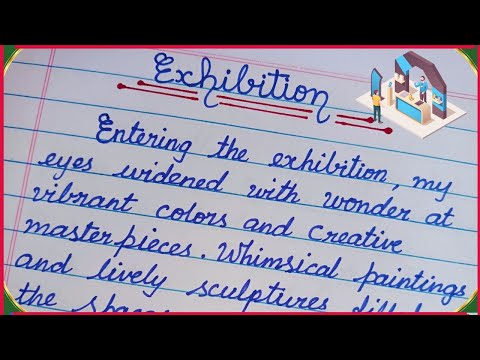 Short Essay on Exhibition | Essay on Exhibition in English | Exhibition Essay in Cursive Writing✨💜