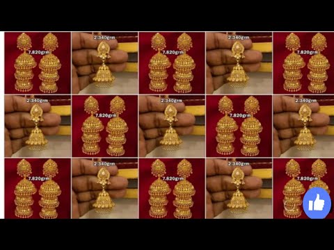 gold earrings design ❤️❤️ Earrings Design//gold jhumka design ❤️//jhumka design//kan ka jhumka