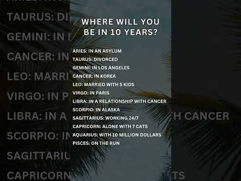 Where Will You Be in 10 Years #astrology #zodiac