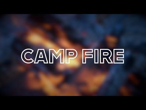 CAMP FIRE | AMBIENCE, CRICKETS, AUTUMN EVENING, ASMR