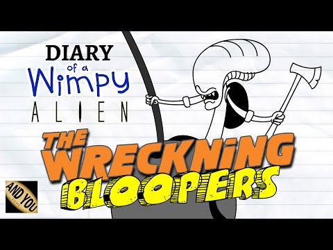 BLOOPERS and DELETED SCENE - Diary of a Wimpy Alien 11 THE WRECKNING (Wimpy Kid / Alien / Parody)