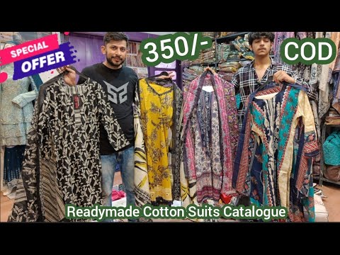 Readymade Daily Wear Cotton Suits ₹350 | Wholesale Cotton Suits Buy Single Set @hyderabadshopping