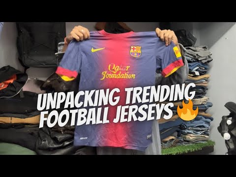 100kg Famous football clubs jerseys unboxing | trending football jersey | manchester jersey