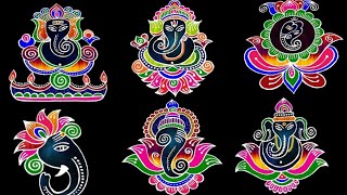 Latest Ganesh chaturthi kolam design | Pandaga Muggulu | Ganesh festival | Pilayar kolam | rangoli