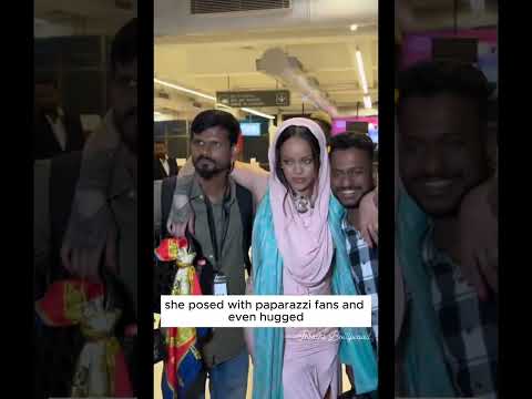 Rihanna is the Queen of the Meet and Greet - India #indiashorts   #ambaniwedding #rihanna