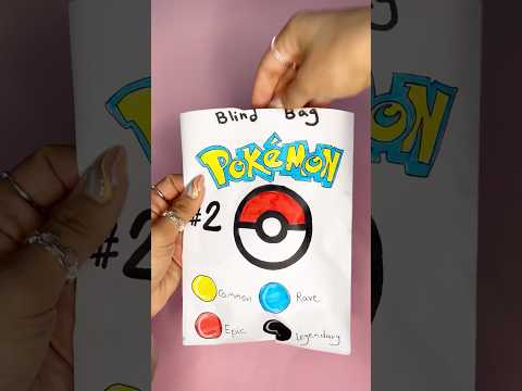 Pokemon blind bag 2! #blindbag #pokemon #diy #papercraft #papersquishy #asmrunboxing #youtubeshorts