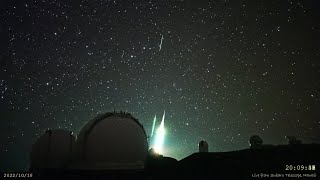 ハワイ・マウナケア星空ライブカメラ 2022年10月19日UTの流星ダイジェスト/Good Meteors over Maunakea, Hawaii, 19 Oct 2022 UT: 火球＆豊作