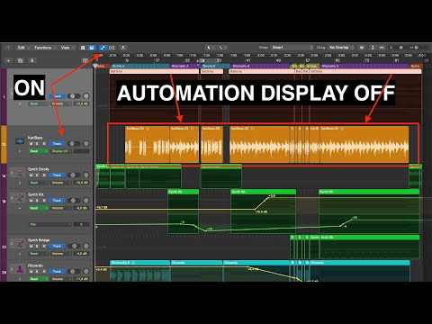 Logic Pro - How to Hide Automations in a Single Track without Turning Them Off