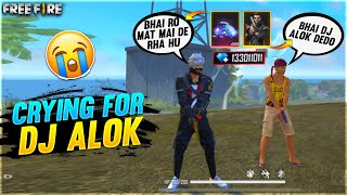 Small Boy Crying For Dj Alok & Diamonds😢| I Gave Him Dj Alok & 12000 Diamonds - Garena Free Fire