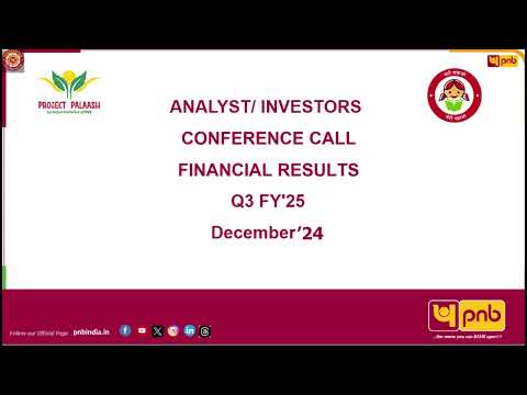 Audio/Video Recording of Earnings Call of PNB Q3 FY 2024-25