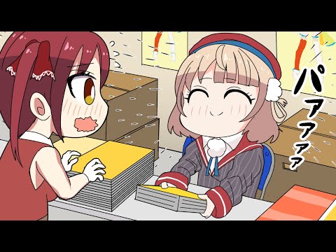 【手描き】ういママと船長！コミケで初対面！【宝鐘マリン/しぐれうい/ホロライブ/切り抜き】【切り抜き漫画】