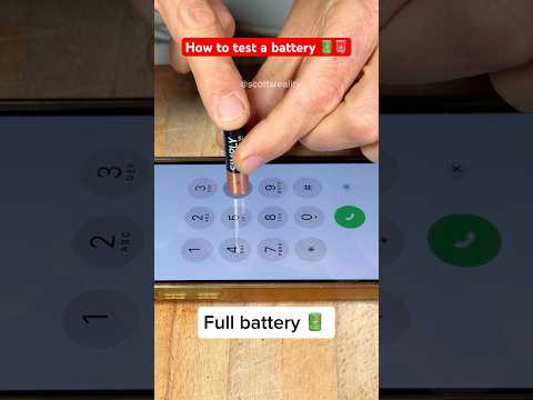 Did you know you can test a battery like this? 🪫🔋😳