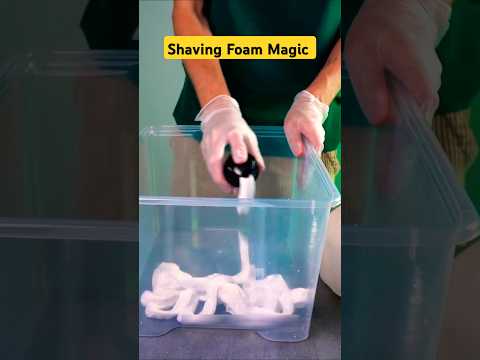 Shaving foam Magic you have never seen before amaing #facts #amazing #experiment