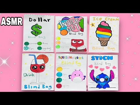 [💸paper diy💸] Blind Bags ASMR Unboxing! | Compilation asmr