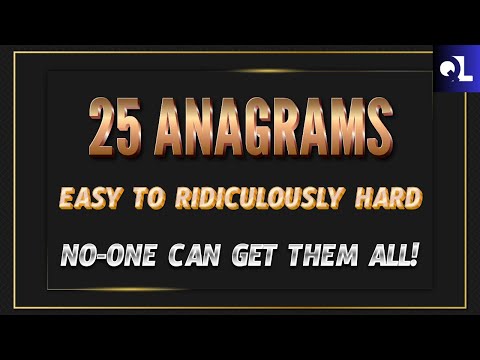 New Anagrams Quiz Game | Challenge Yourself | Easy-Medium-Hard-Very Hard-Ridiculous 😜