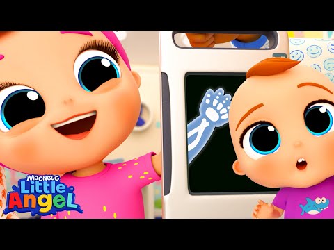 Lets Learn About Our Funny Bones! 🦴 | Little Angel | Nursery Rhymes