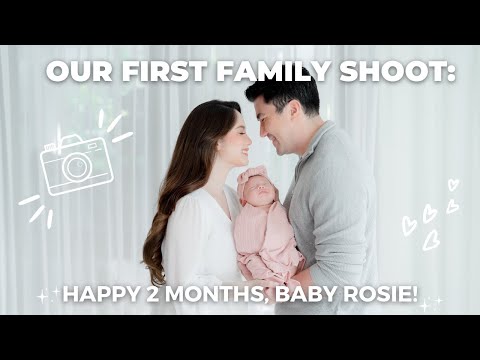 OUR FIRST FAMILY SHOOT: HAPPY 2 MONTHS BABY ROSIE! | Jessy Mendiola