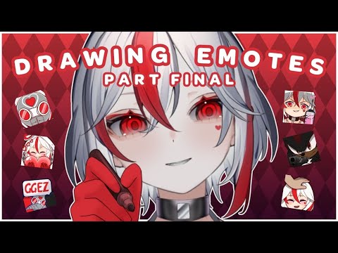 【Drawing】We finishing these emotes frfr!!【Yume+ | Aimee】