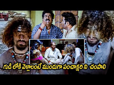 Panchakshari Movie Stunt Silva Doing Occult Worship Scene | Raghu Babu | Pradeep Rawat | MatineeShow