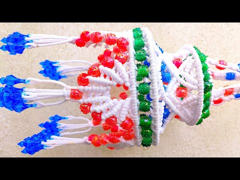 मैक्रैम झुमर् || DIY Macrame New Design Jhumar / Chandelier Tutorial