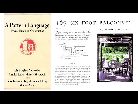 Balconies  and Christopher Alexander's Pattern Language No 167