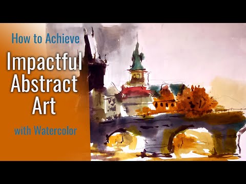 How to Achieve Impactful Abstract Art with Watercolor: Bold Brush Strokes