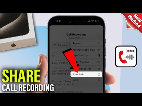 How to share call recording in iPhone