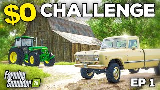 STARTING WITH $0 | Farming Simulator 25 - Survival Challenge | Episode 1