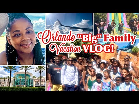 ORLANDO BIG FAMILY VACATION VLOG 2024! Hug & Kisses + Aquatica & Rain Forest Cafe ~ Part 1