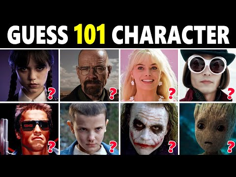 Guess 101 Movie & TV Characters Quiz 🎬✅