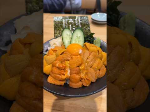 Giant uni bowls in Japan 🍣