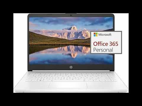 HP 14" Ultralight Laptop for Students & Business, Intel Quad-Core, 8GB RAM, 192GB Storage 64GB