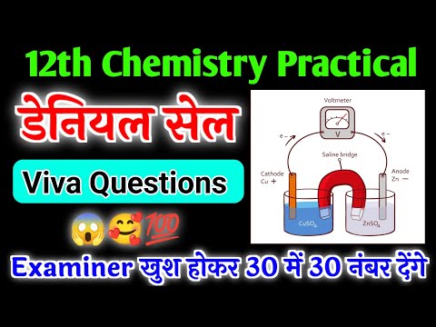 12th Chemistry VIVA || डेनियल सेल/गैल्वेनिक सेल/ वोल्टीय सेल ||Galvanic cell, denial cell viva ||