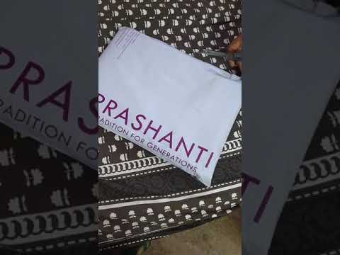 Unboxing_Prashanti sarees online&offline review...Banarasi kora silk saree #PRASHANTI #BANARASIKORA