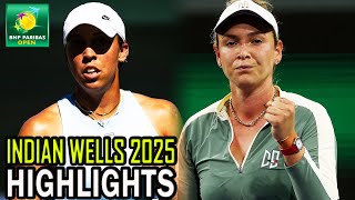 Donna Vekic vs Madison Keys Highlights | WTA Indian Wells 2025